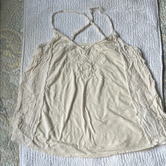 Hollister Cream Sleeveless Camisole Relaxed Fit - Picture 1 of 5